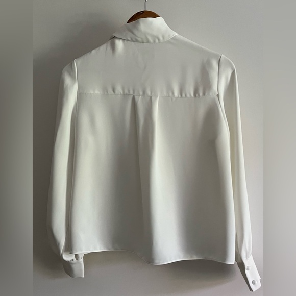 Aritzia Long-Sleeve Tie-Neck Blouse - Picture 3 of 8